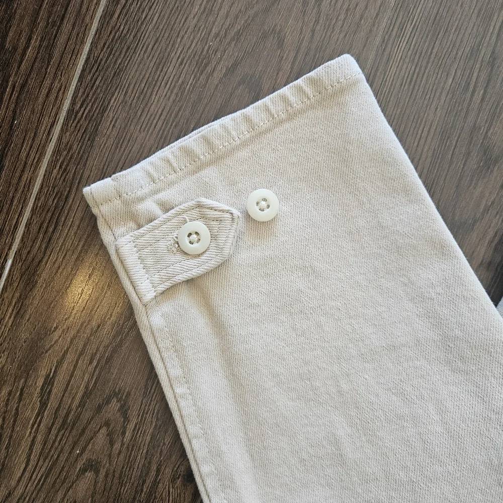 Aritzia Wilfred Free High-Waisted Twill Modern Cargo Pant Birch Size 4 - Picture 3 of 10